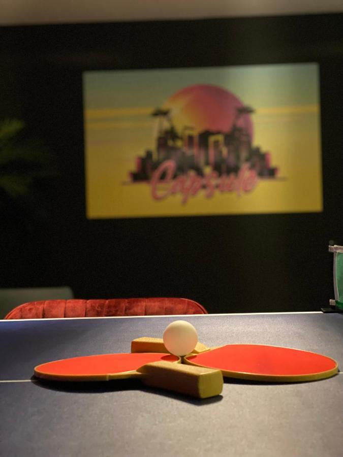 Capsule Miami Vice - Jacuzzi - Billard - Ecran Cinema & Netflix - Ping-Pong - Nintendo & Jeux- 列万 外观 照片